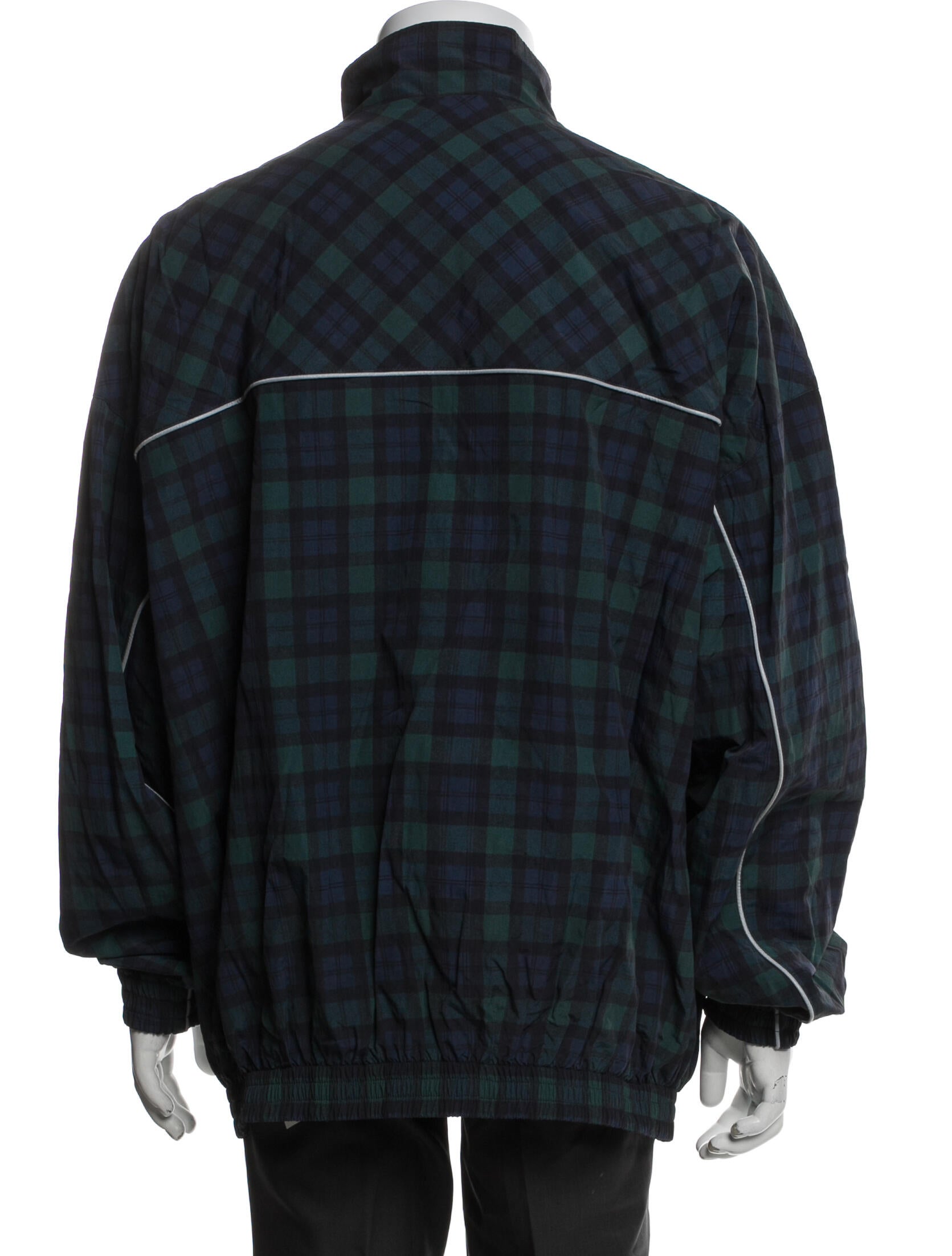 Martine Rose Plaid Print Windbreaker